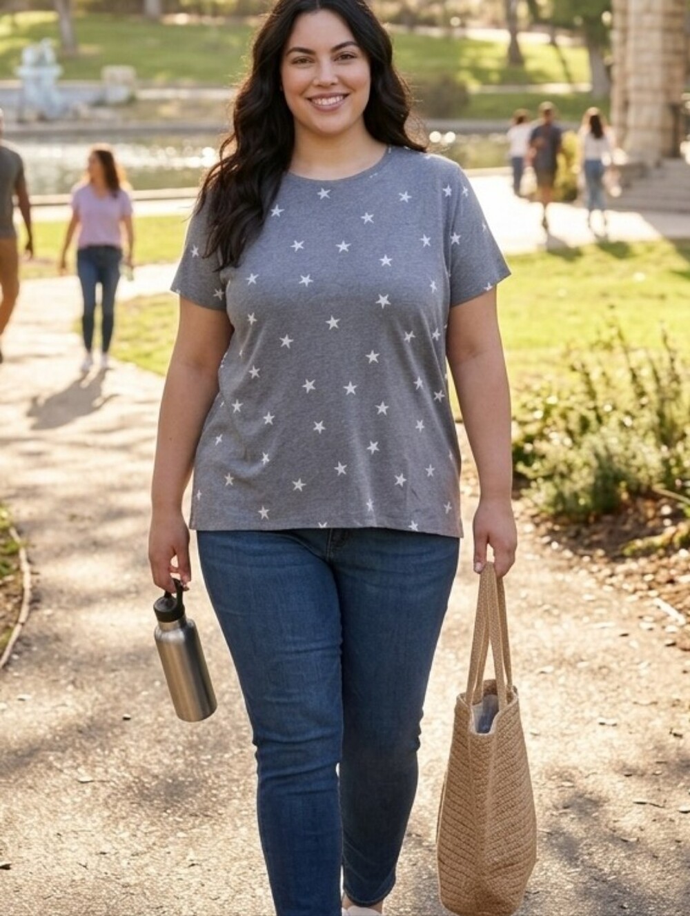 Lucky Brand Start T- Shirt. Gray. Size 2 X